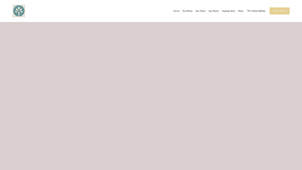 Screenshot of the Clanfield Community Pre-School website