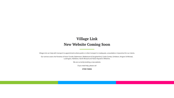 Screenshot of the Village Link website