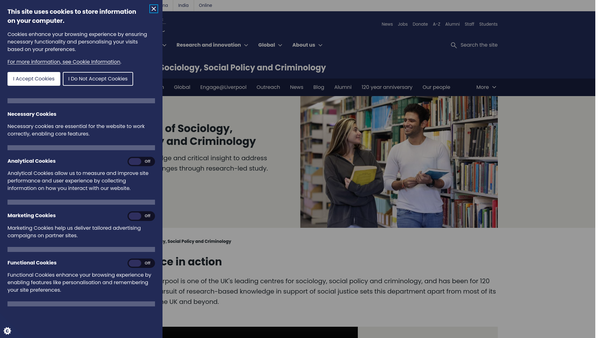 Screenshot of the Interchange website