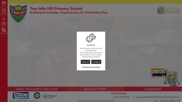 Screenshot of the Friends, Staff And Parents Of Two Mile Hill Infants website