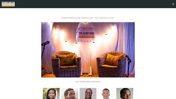 Screenshot of the Africa 95 website