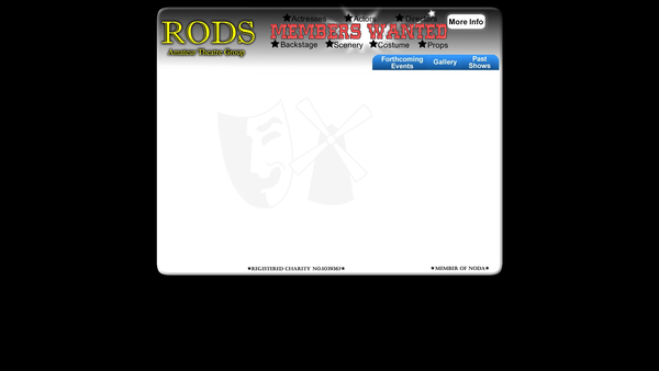 Screenshot of the Rayleigh Operatic And Dramatic Society website