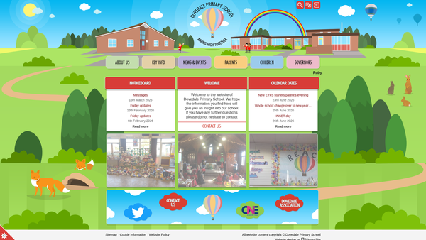 Screenshot of the The Dovedale Association website