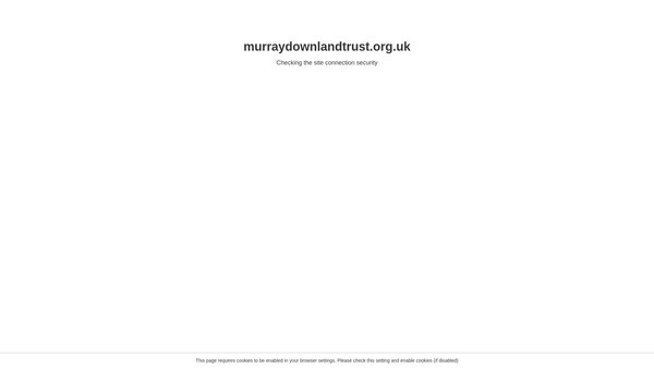 Screenshot of the The Murray Downland Trust website