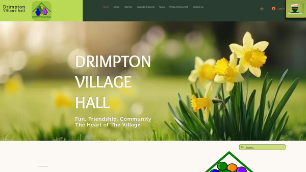 Screenshot of the Drimpton Hall And Recreation Trust website