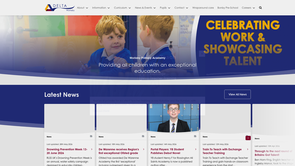 Screenshot of the Friends Of Worlaby School website