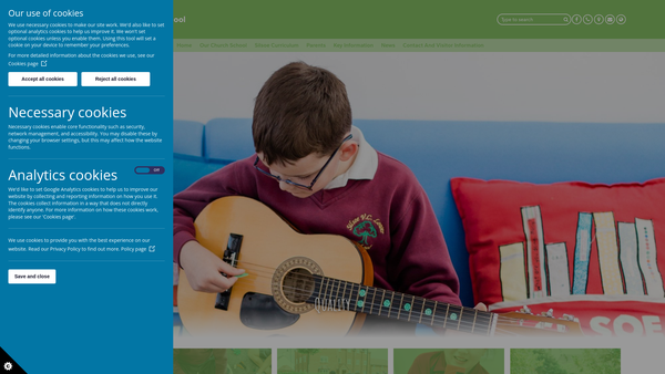 Screenshot of the Silsoe Lower School Parent Teacher Association website