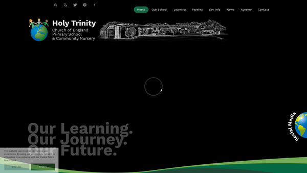 Screenshot of the Parent Teacher Friends Association For Holy Trinity Primary School (PTFA 4 HTP) website