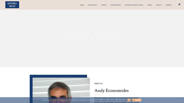 Screenshot of the Soteria Trust website
