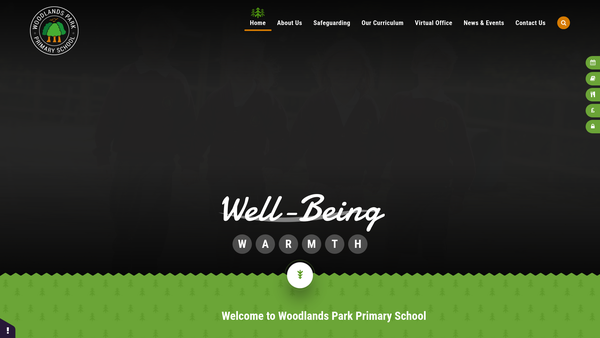 Screenshot of the Woodlands Park Friends Association website