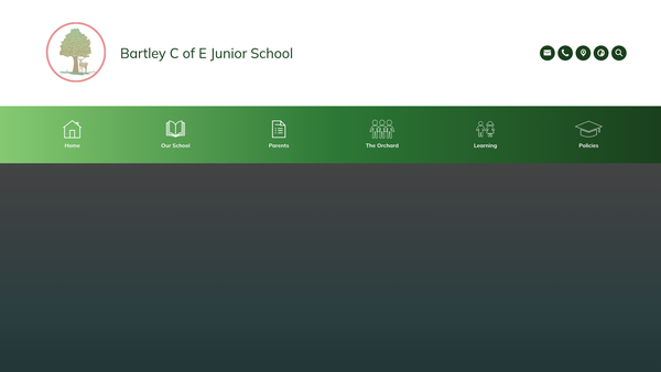Screenshot of the Bartley School Parent Teacher Association website
