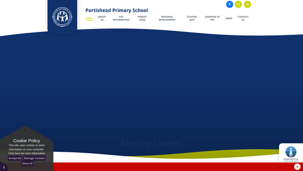 Screenshot of the Portishead County Primary School - Friends Of The School Association website
