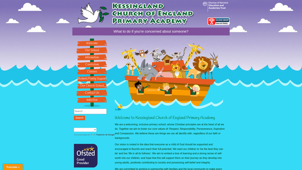 Screenshot of the Friends of Kessingland School website