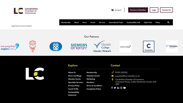 Screenshot of the The Rotary Club Of Chesterfield Scarsdale Trust Fund website