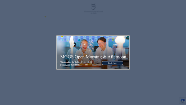 Screenshot of the The Maidstone Grammar School For Girls Parents And Friends Association website