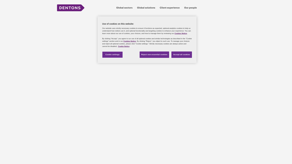 Screenshot of the The Dentons UK and Middle East LLP Charitable Trust website