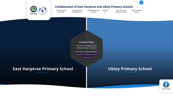 Screenshot of the Ubley Primary School Parent Teachers Association website