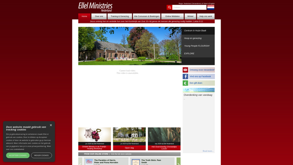 Screenshot of the The Christian Trust website