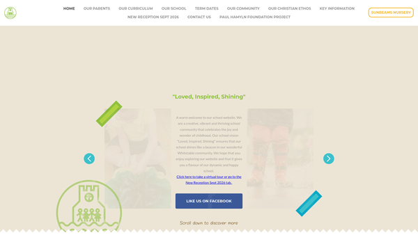 Screenshot of the Friends Of St Alphege School website