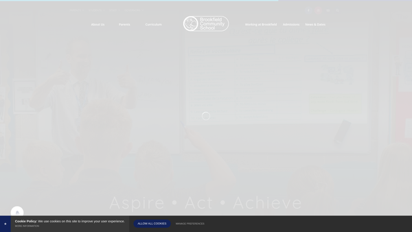 Screenshot of the The Friends Of Brookfield School website