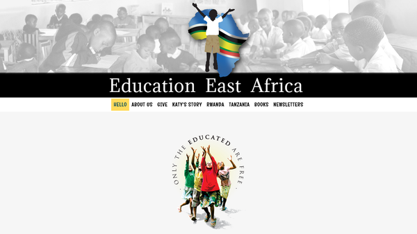 Screenshot of the Education East Africa website
