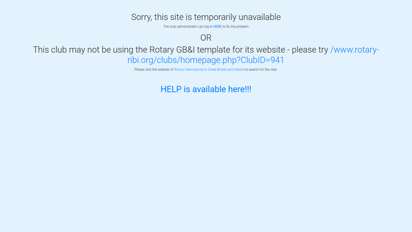 Screenshot of the Rotary Club Of Maesteg Trust Fund website