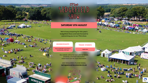 Screenshot of the Sedgefield And District Agricultural And Horticultural Society website