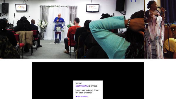 Screenshot of the Alpha And Omega Christian Fellowship Outreach Ministries website