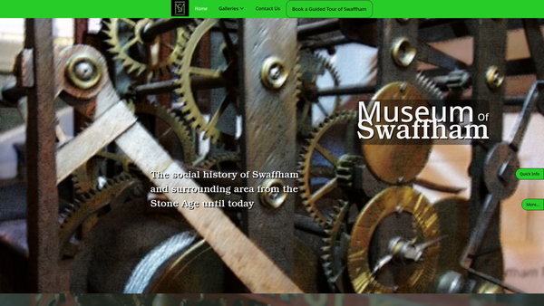 Screenshot of the Friends of Swaffham Heritage website