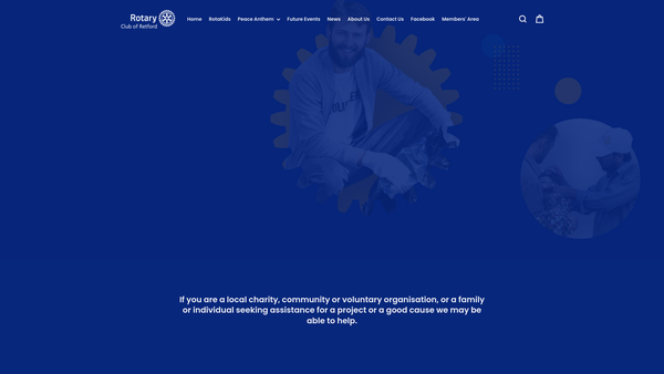 Screenshot of the Rotary Club Of Retford Trust Fund website