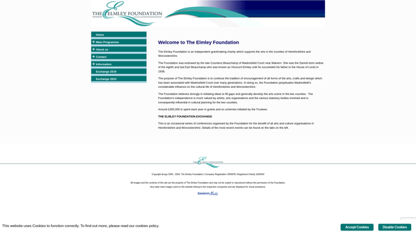 Screenshot of the The Rt Hon Else Countess Beauchamp Deceased Charitable Trust website