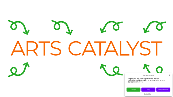 Screenshot of the The Arts Catalyst website