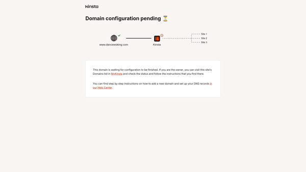 Screenshot of the Dance Woking Ltd website