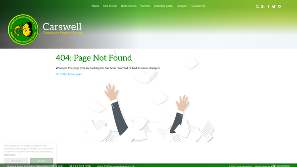 Screenshot of the The Friends Of Chadlington School Association website