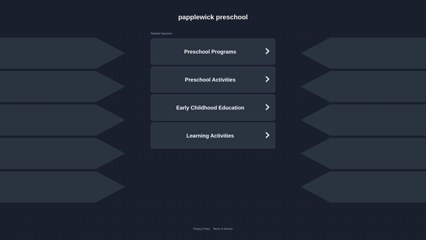 Screenshot of the Papplewick Pre-School Group website