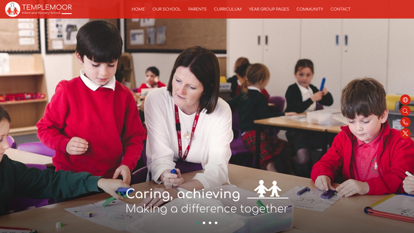 Screenshot of the Friends Of Templemoor website