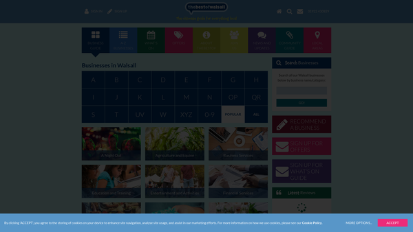 Screenshot of the Walsall Community Transport Limited website
