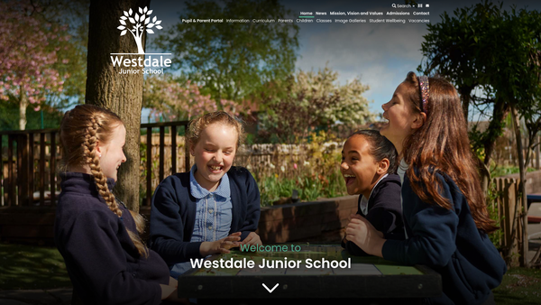 Screenshot of the Westdale Junior School Fund website