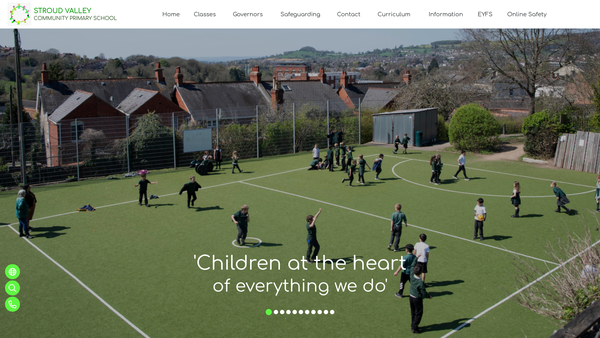 Screenshot of the The Stroud Valley School Parent Teacher And Friends Association website