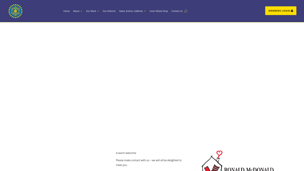 Screenshot of the Inner Wheel Club Of Chard Benevolent Fund website
