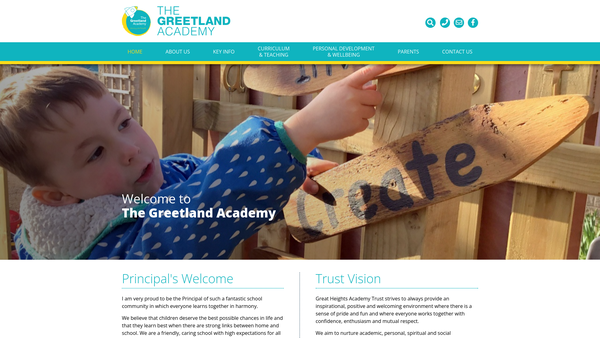 Screenshot of the The Friends Of Greetland School website