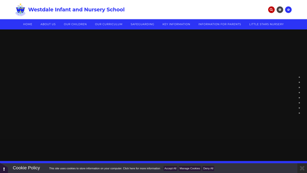 Screenshot of the Westdale Infants' School Fund website