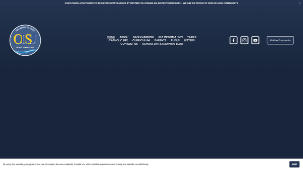 Screenshot of the PTA And Friends Of Lymington Catholic School website