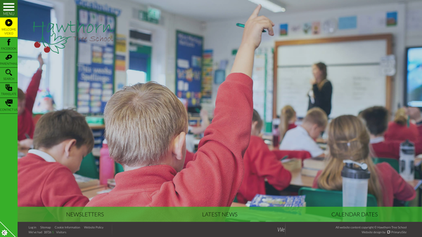 Screenshot of the Hawthorn Tree School Fund website