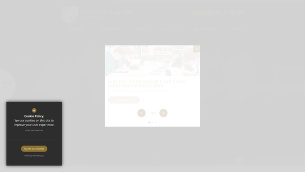 Screenshot of the The Chipping Norton School Educational Trust Fund website