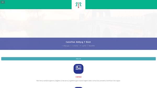 Screenshot of the Cymdeithas Cyfeillion Ysgol Y Bont Llangefni website