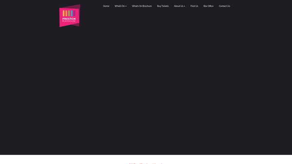 Screenshot of the Preston Little Theatre Company Limited website