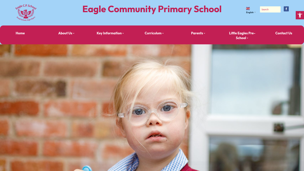 Screenshot of the Eagle School Fund website