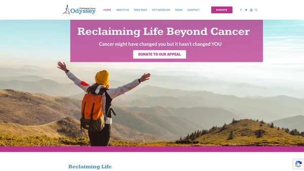 Screenshot of the Odyssey Project Limited website
