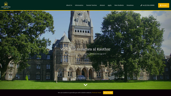 Screenshot of the Al Badr Islamic Trust website